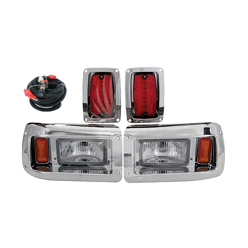 Golf Carts Plus Belleville MI Club Car DealerDS Chrome Head and Tail Light Kit Golf Carts